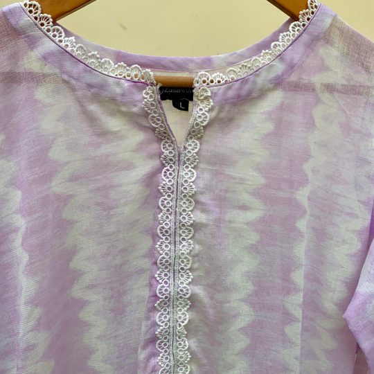 Lilac Waves - 2Pc Lawn Suit