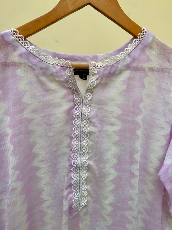 Lilac Waves - 2Pc Lawn Suit